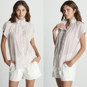 Sundays Leah shirt in blush‎ stripe